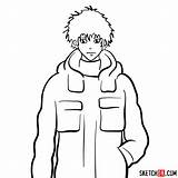 Psycho Pass Kamui Kirito Draw Sketchok Anime sketch template