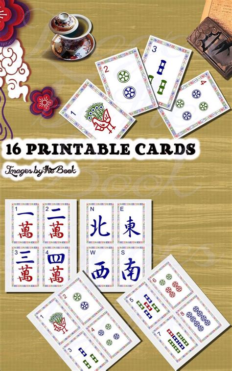 mahjong cards printable  printable world holiday