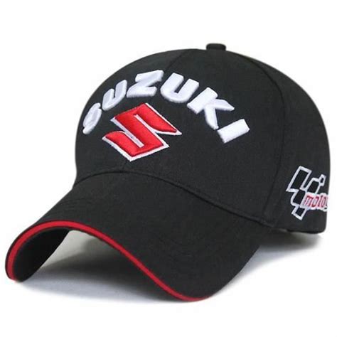 suzuki black f1 racing sports cool casquette de base ball de broderie