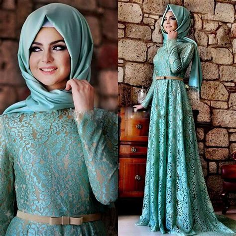 Hijab With Lace Dresses Collection Hijabiworld