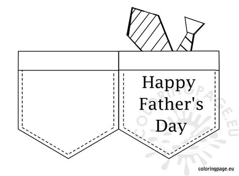 happy fathers day card coloring page coloring page