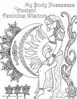 Coloring Pregnancy Birth Pages Affirmation Pregnant Printable Mermaid Adults Affirmations Colouring Sketchite Unassisted Credit Larger Divyajanani sketch template