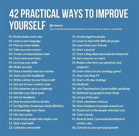 42 Practical Ways To Improve Yourself Pictures Photos