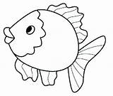 Fish Coloring Printable Pages Colouring Kids Getdrawings sketch template