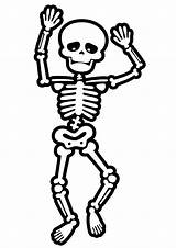 Skeleton Coloring Pages Dancing Skeletons Halloween Esqueleto Para Printable Print Template Kids Cartoon Recortar Sheets Child Body Skillofking Papel Cute sketch template