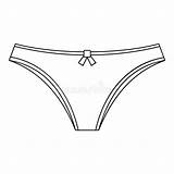 Underwear Intima Icona Profilo Biancheria sketch template