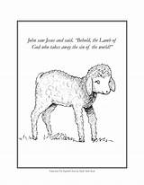 Lamb Shepherd Jesus Parable Shepherds Printable Bing Coloringhome Searched Cricut Lambs sketch template