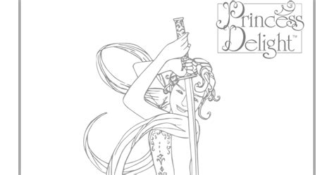princess delight warrior princess coloring page