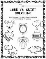 Loud Quiet Vs Worksheets sketch template