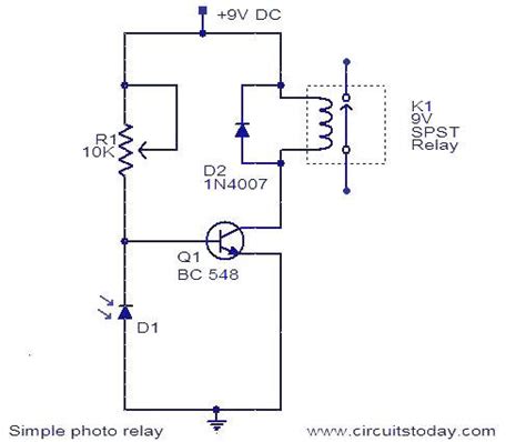 photo relay circuit  repository circuits  nextgr