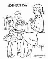 Coloring Pages Mother Mothers Help Printable Color Print sketch template