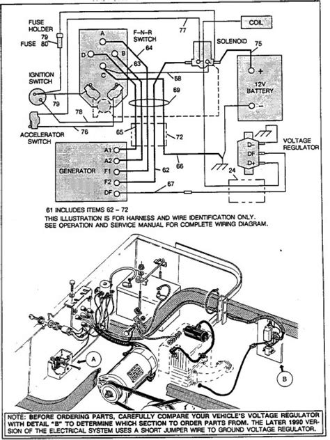 wiring diagram ezgo gas golf cart wiring digital  schematic
