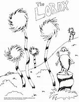 Lorax Coloring Pages Printable Dr Seuss Trees Truffula Tree Suess Drawing Ham Eggs Green Printables Pdf Colouring Print Characters Color sketch template