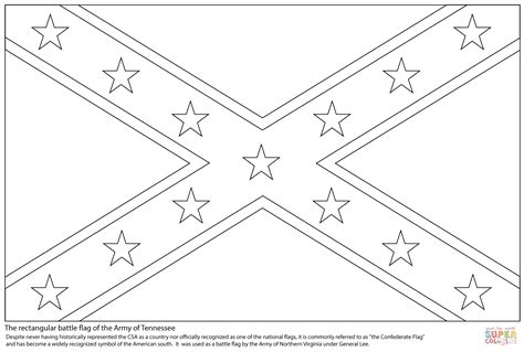 confederate flag coloring page  printable coloring pages