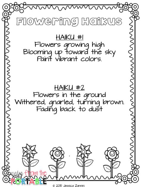 nature haiku worksheets worksheets