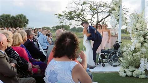 7 years after a football accident paralyzed him she helped him walk