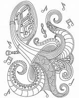 Musical Mandala Coloring Pages Muzyka Instrument Music Kolorowanka Adults Book Gst Adult Colouring Instruments Notes Deviantart Sheets Choose Board Relax sketch template