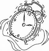 Coloring Clock Alarm Printable Cartoonized Wecoloringpage sketch template