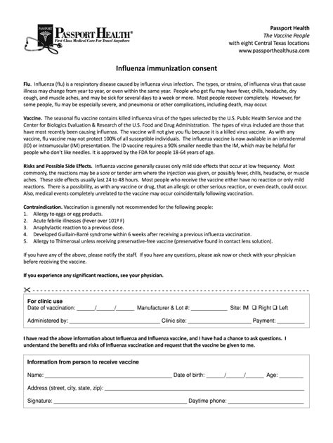 Proof Of Flu Vaccine Form Fill Out And Sign Online Dochub