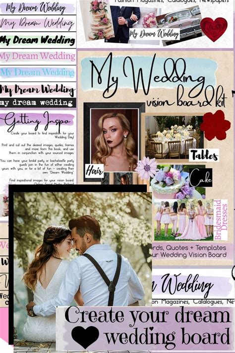 See The Pic Link For Printable Wedding Vision Board Kit Create Your