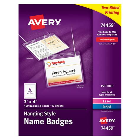 avery hanging style  badges     badges  walmart