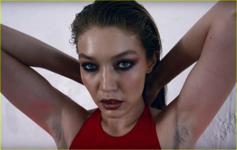 Gigi Hadid Rocks Armpit Hair For Love S Boxing Themed Video Photo
