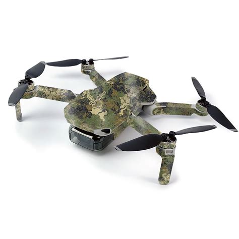 camo skin  dji mavic mini portable drone quadcopter protective durable high gloss glitter