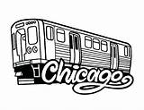 Skyline Coloring Chicago City Pages Printable Getcolorings Getdrawings Color sketch template