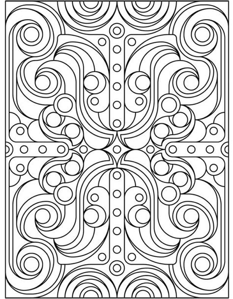 art deco patterns coloring pages  adults   print
