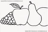 Coloring Fruit sketch template
