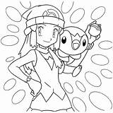 Dawn Coloring Pokemon Piplup Pages Kleurplaat Paradijs Drawings Designlooter 2200px 06kb 2200 sketch template