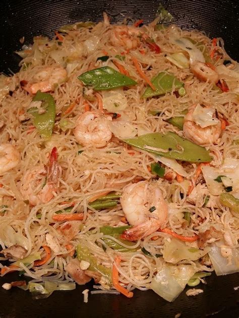 chicken and shrimp pancit bihon pancit recipe asian