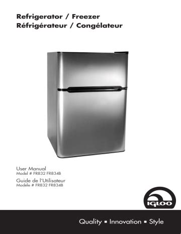 igloo fr white  cu ft mini refrigerator user manual manualzz