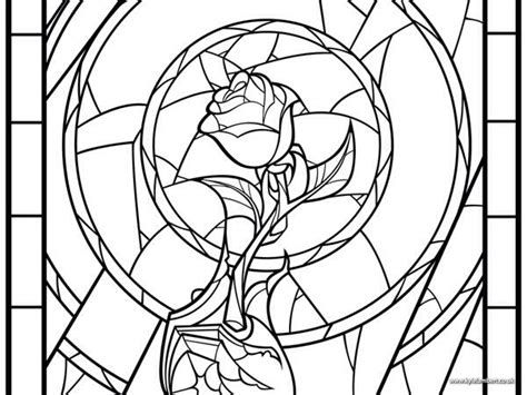beauty  beast rose coloring pages beauty   beast drawing
