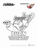Turbo Coloring Pages Sheets Colouring Burn Printable Activity Movie Giveaway Worksheets Available Plus Kids Alphabet Tweet Stores Now Choose Board sketch template