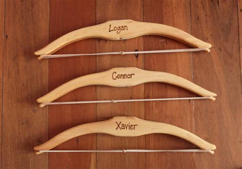 personalised wooden bow  arrow set felt