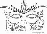 Mardi Gras Coloring Mask Pages Printable Masks Template Drawing States Matter Color Kids Crawfish Finish Print Mosaic Gra Popular Draw sketch template