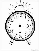 Clock Half Past Alarm Six Pages Coloring Online Color Coloringpagesonly sketch template