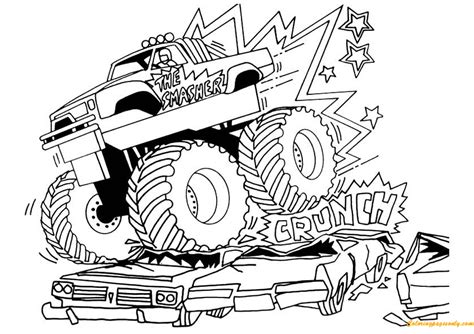 dragons breath monster truck coloring pages transport coloring pages