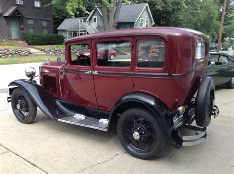 1931 Ford Model A 4 Dr Town Sedan 3 Owners Restored In