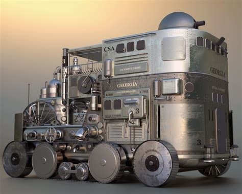 Abstract Artwork Graphic Design Diesel Locomotive