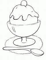 Ice Cream Coloring Pages Icecream Spoon Kids Bowl Scoops Scoop Printable Color Sunday Drawing Cone Print Coloringpages Popular Getcolorings Getdrawings sketch template