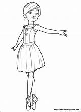 Leap Coloring Pages Getdrawings Ballerina sketch template