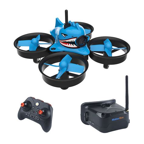 buy makerfire micro fpv racing drone  fpv goggles  ch tvl camera rtf tiny whoop