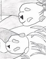 Panda Chill Ray Printable Click sketch template