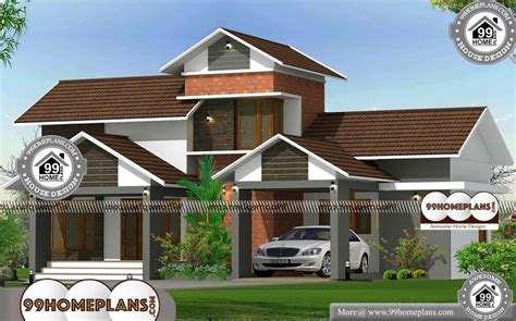 country brick homes  double floored latest modern house collection