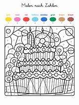 Number Color Birthday Happy Colouring Numbers Coloring Colour 1000 Choose Board sketch template
