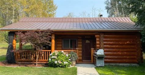 cozy log cabin  rent  grid path