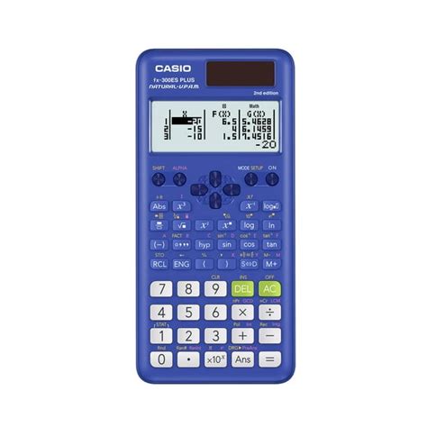 casio fx esplus bu scientific calculator natural textbook display blue walmartcom
