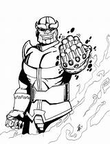 Thanos Personagem Assemble Hulk Tudodesenhos Rocket Thor Coloring sketch template